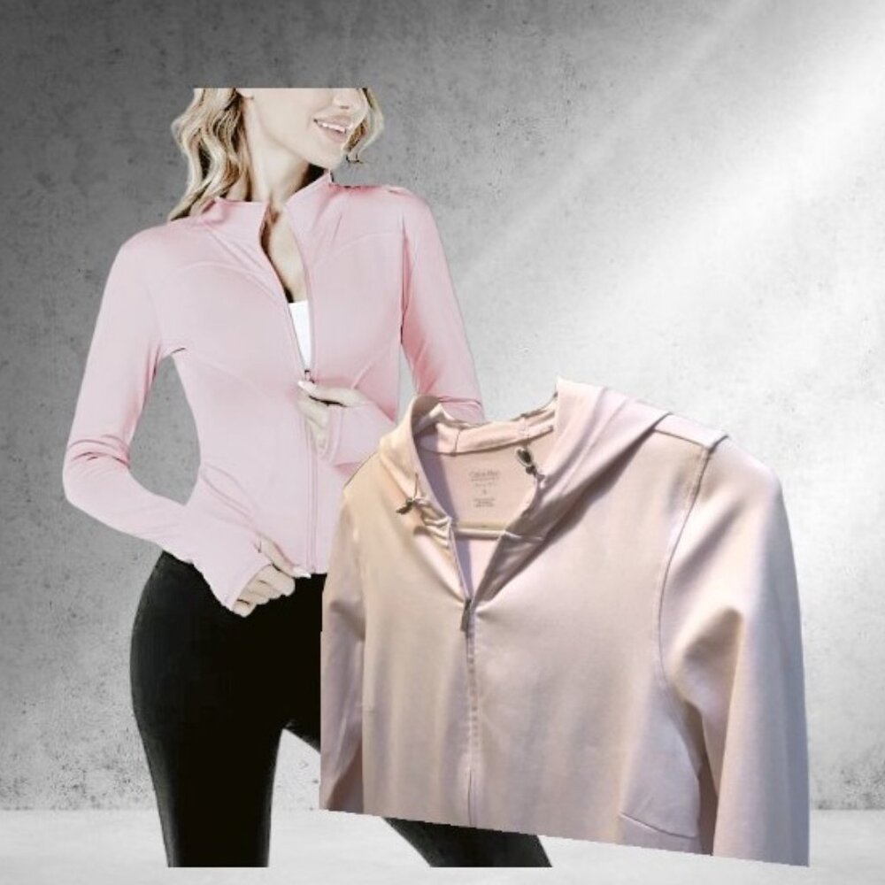 🌸🎉 3/$30 OR FREE with Purchase over $40 Calvin Klein Baby Pink Zip Jacket